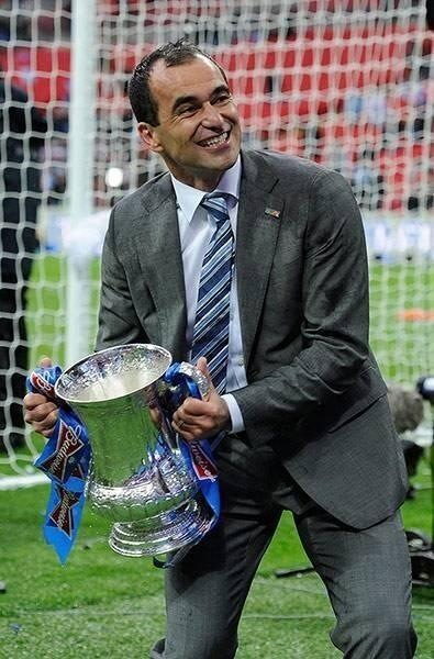Roberto Martinez with FA Cup