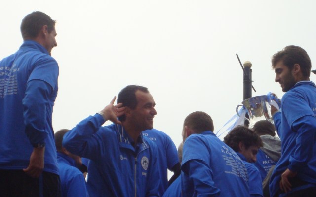 Roberto Martinez at the FA Cup Parade