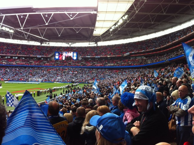 Wigan fans at the FA Cup Final