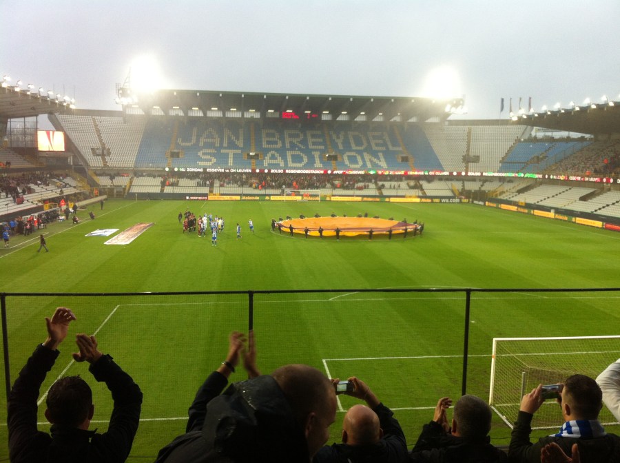 View from the away end - SV Zulte Waregem v Wigan Athletic