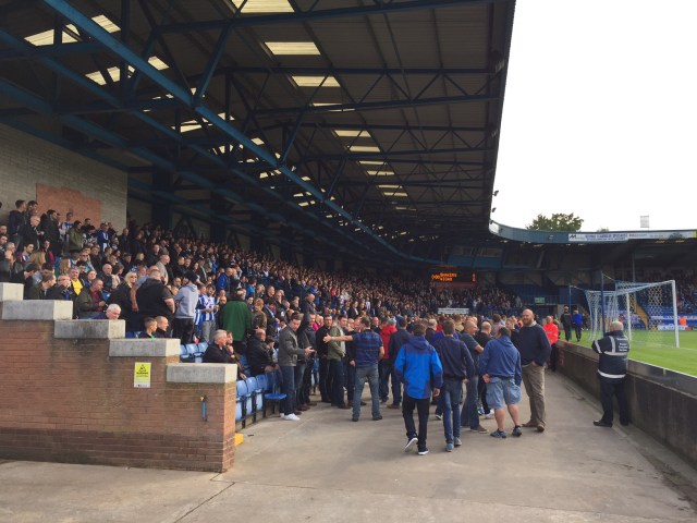 Wigan fans at Bury