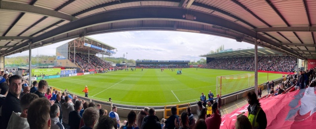 View from the away end